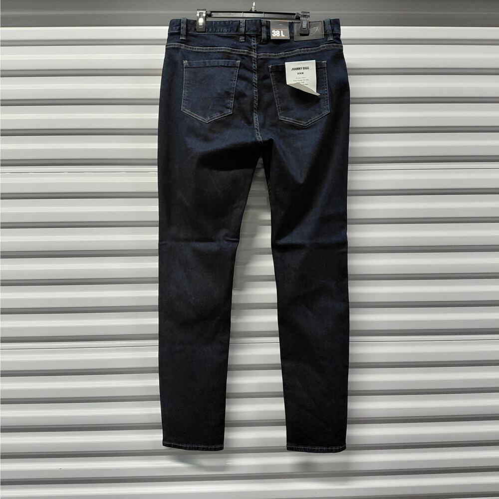 Johnny Bigg Mens 38L Aeden Slim Fit Jeans Dark Wash Stretch Denim Long Leg NWT - Picture 2 of 11